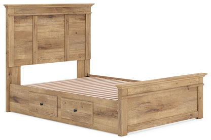 Makidern - Panel Storage Bed With 2 Under Bed Storage Units - Hornell Furniture Outlet