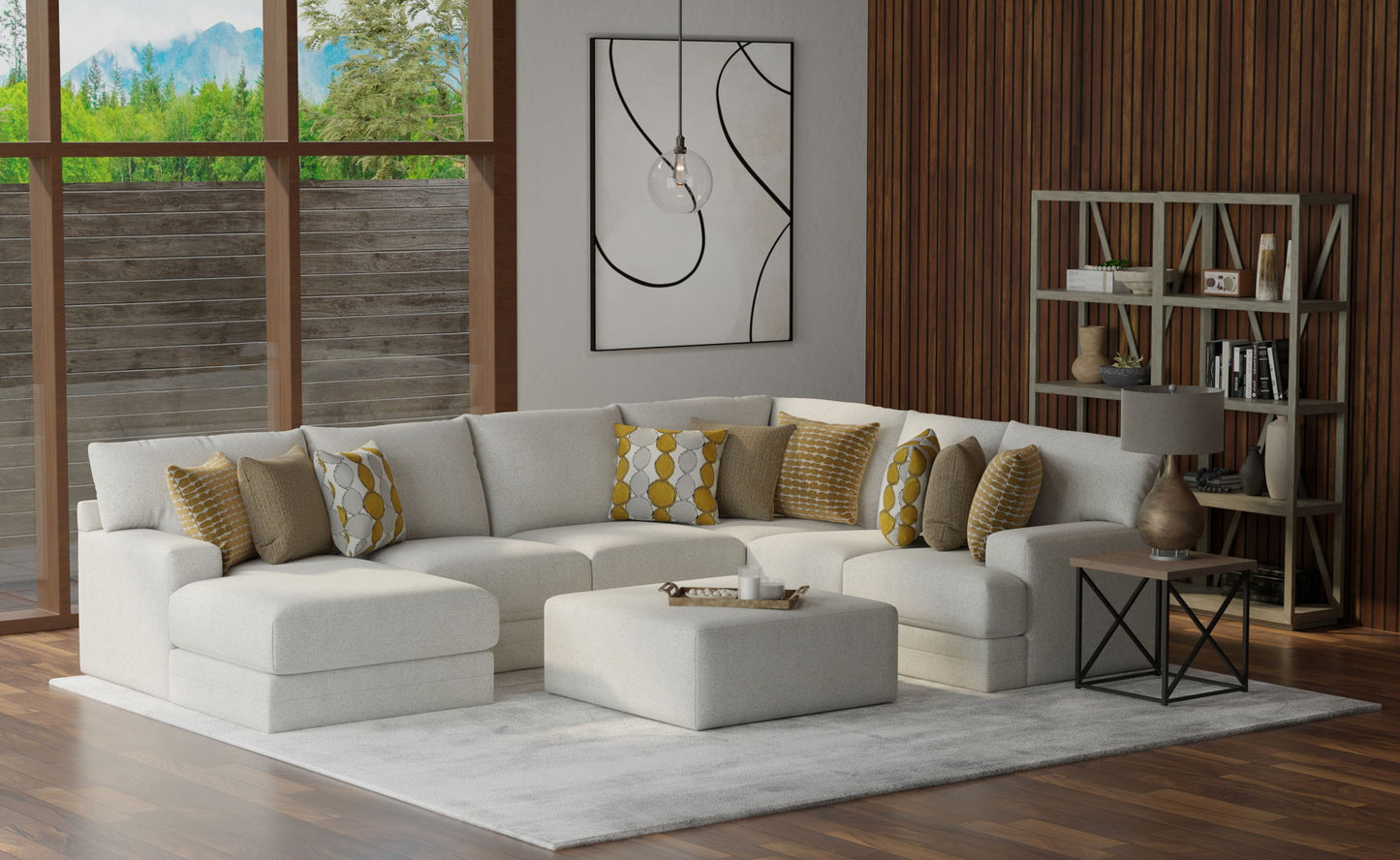 Tori - Sectional With Comfort Coil Seating, Cocktail Ottoman And Accent Pillows Included - Hornell Furniture Outlet