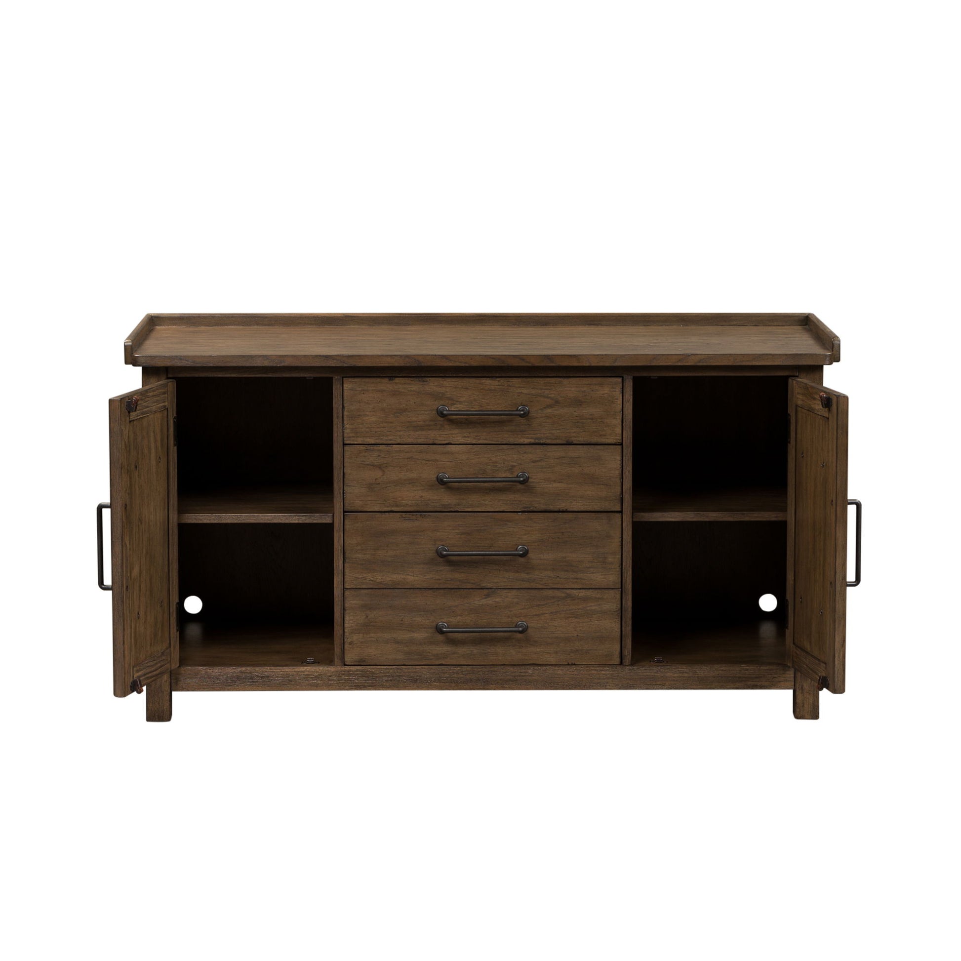 Sonoma Road - Small Credenza - Light Brown - Hornell Furniture Outlet