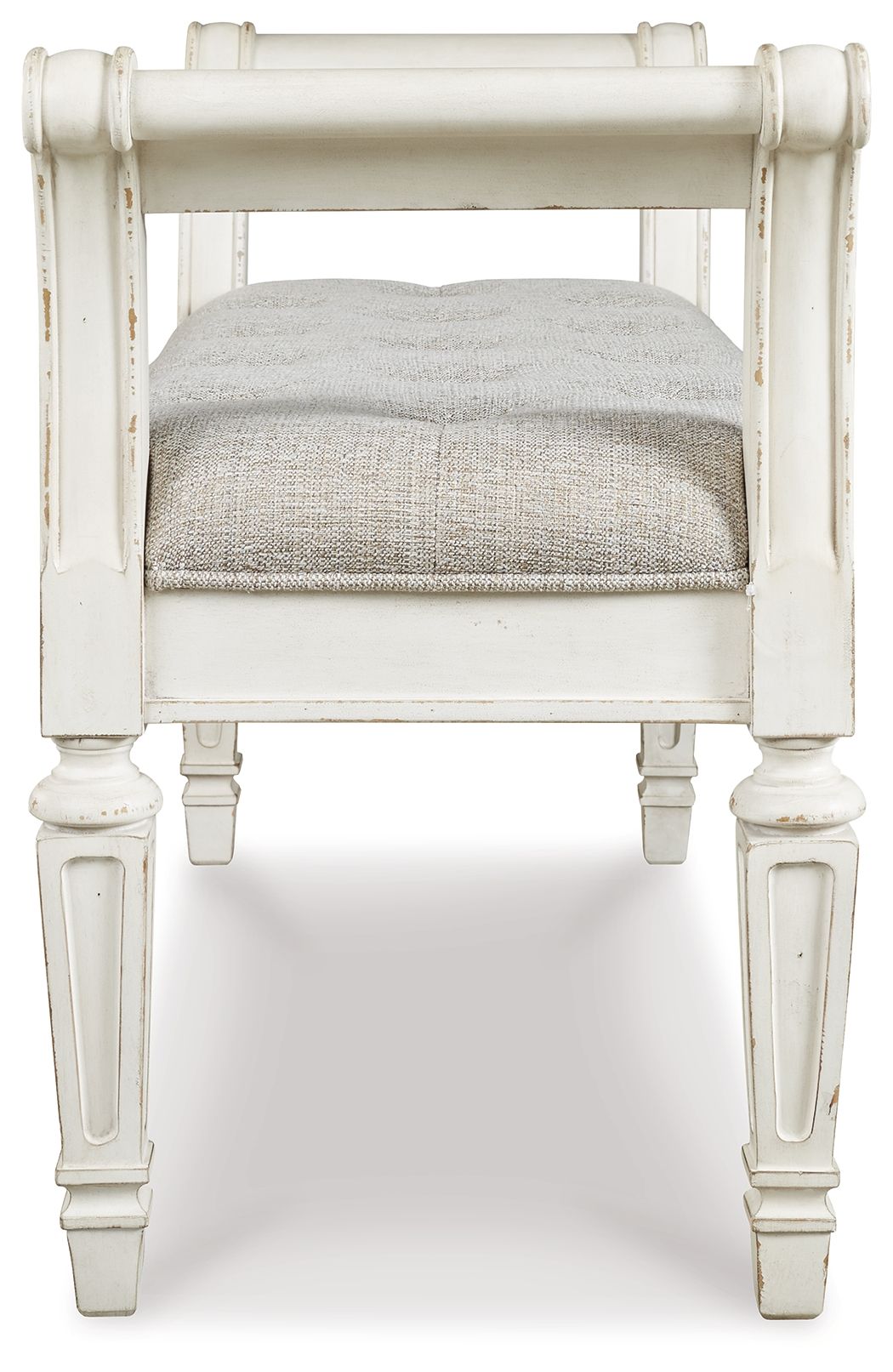 Realyn - Antique White - Accent Bench - Hornell Furniture Outlet