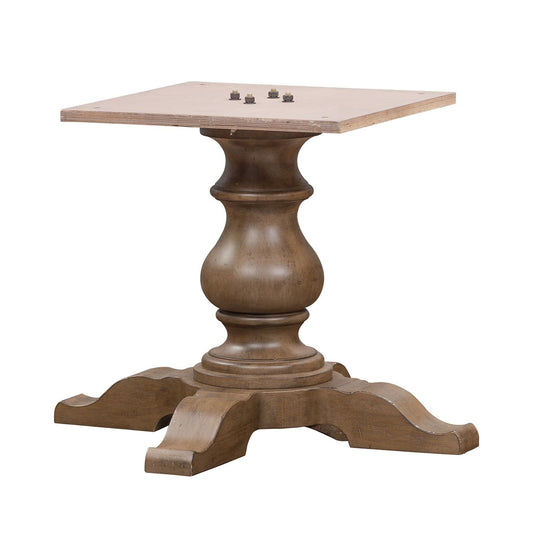Americana Farmhouse - 5 Piece Pedestal Table Set - Light Brown - Hornell Furniture Outlet