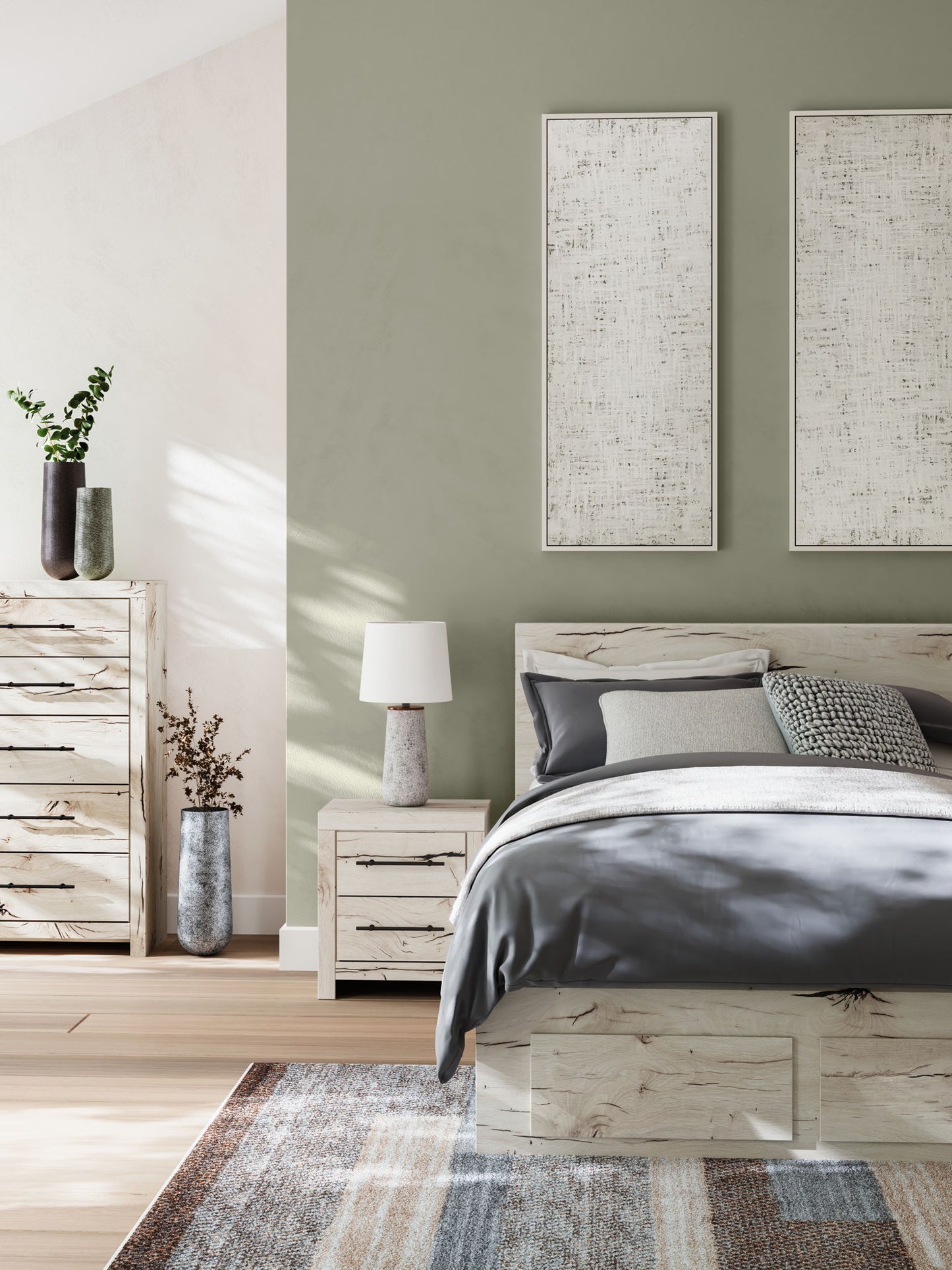 Lawroy - Panel Bed With Storage - Hornell Furniture Outlet