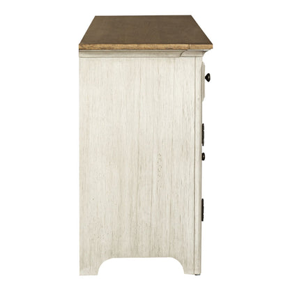 Farmhouse Reimagined - Entertainment 72" TV Stand - White - Hornell Furniture Outlet