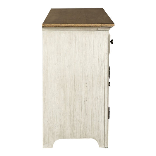 Farmhouse Reimagined - Entertainment 72" TV Stand - White - Hornell Furniture Outlet