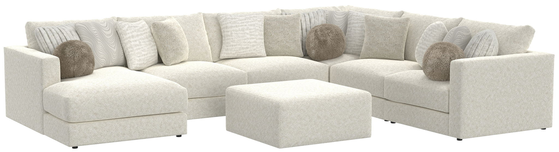 Ritzy - Modular Sofa And Included Cocktail Ottoman - Hornell Furniture Outlet