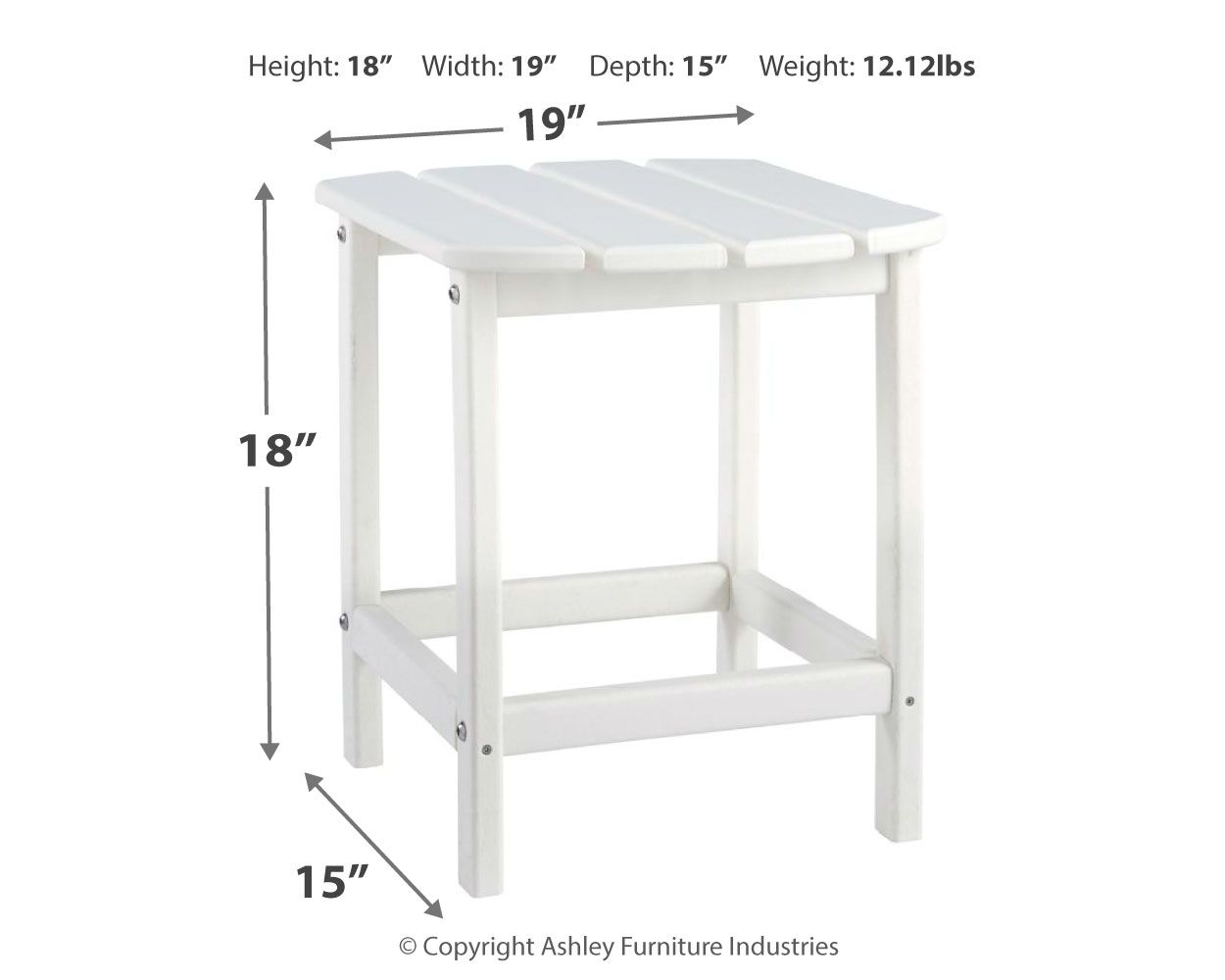 Sundown Treasure - Outdoor End Table - Hornell Furniture Outlet