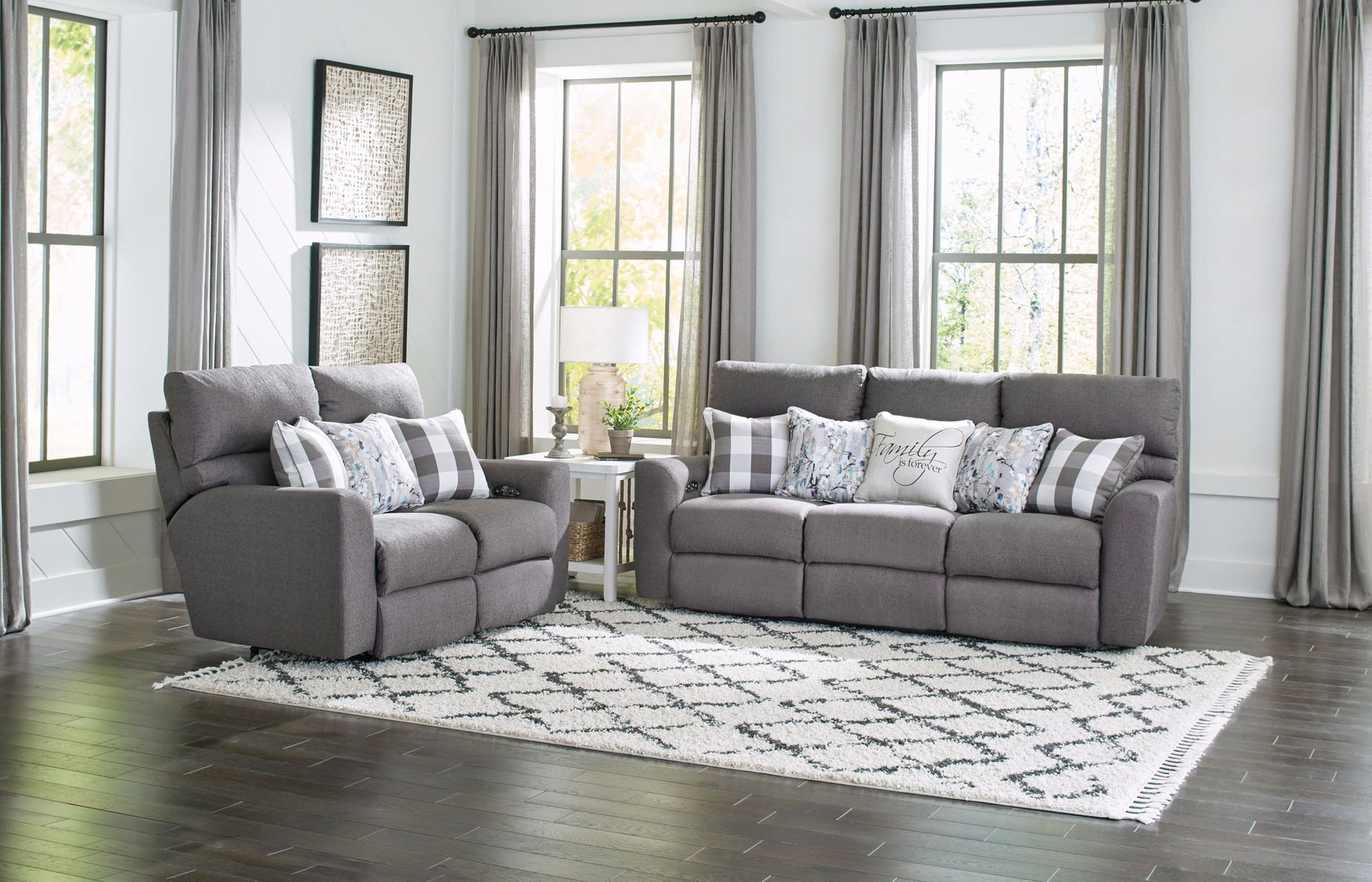 Searsport - Power Headrest Reclining Sofa - Hornell Furniture Outlet