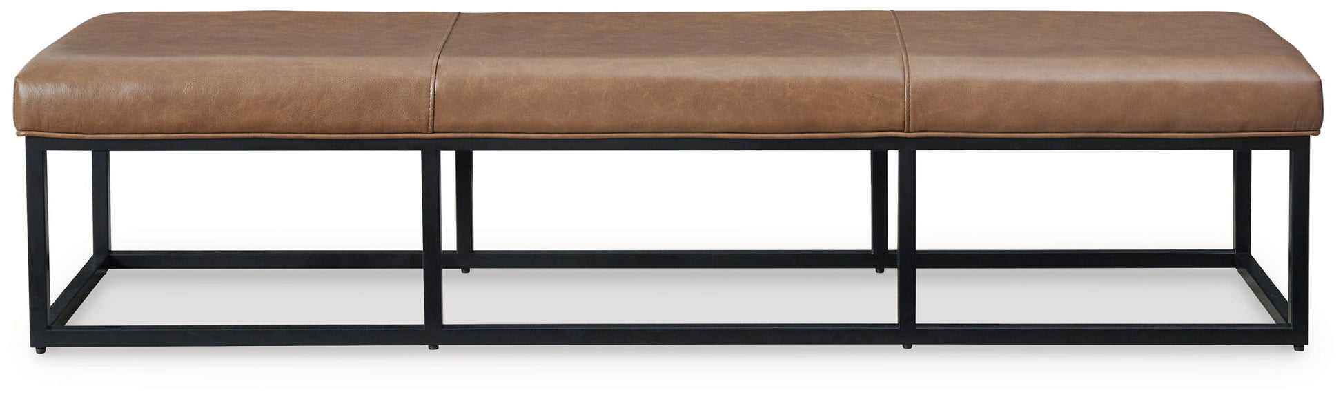 Joston - Accent Bench - Caramel - Hornell Furniture Outlet