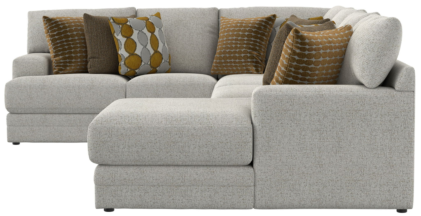 Tori - Sectional With Comfort Coil Seating And Accent Pillows Included - Hornell Furniture Outlet
