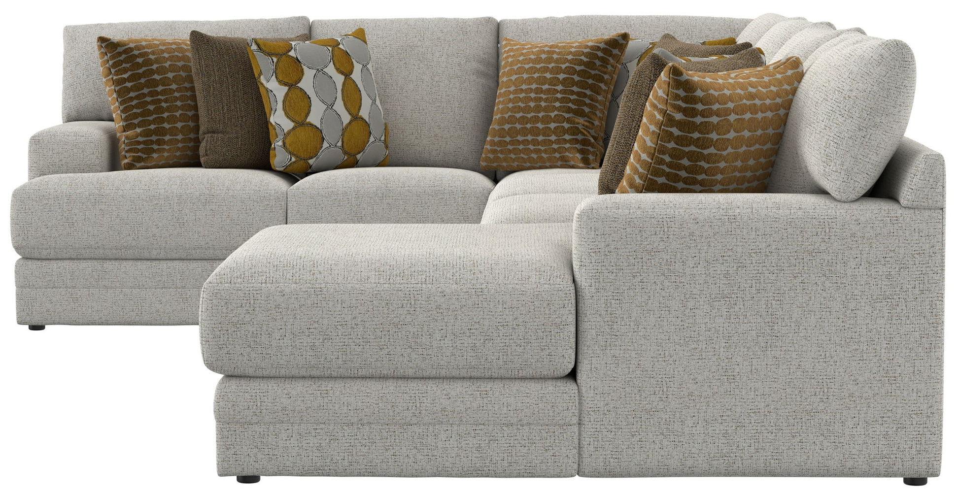 Tori - Sectional With Comfort Coil Seating And Accent Pillows Included - Hornell Furniture Outlet
