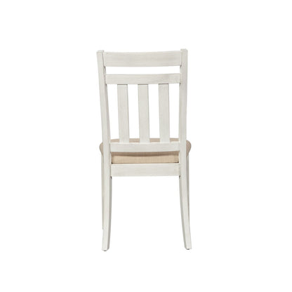 Summerville - Slat Back Side Chair - White - Hornell Furniture Outlet