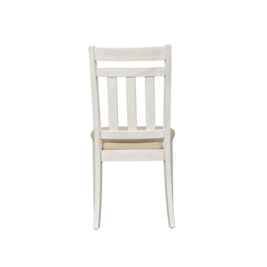 Summerville - Slat Back Side Chair - White - Hornell Furniture Outlet