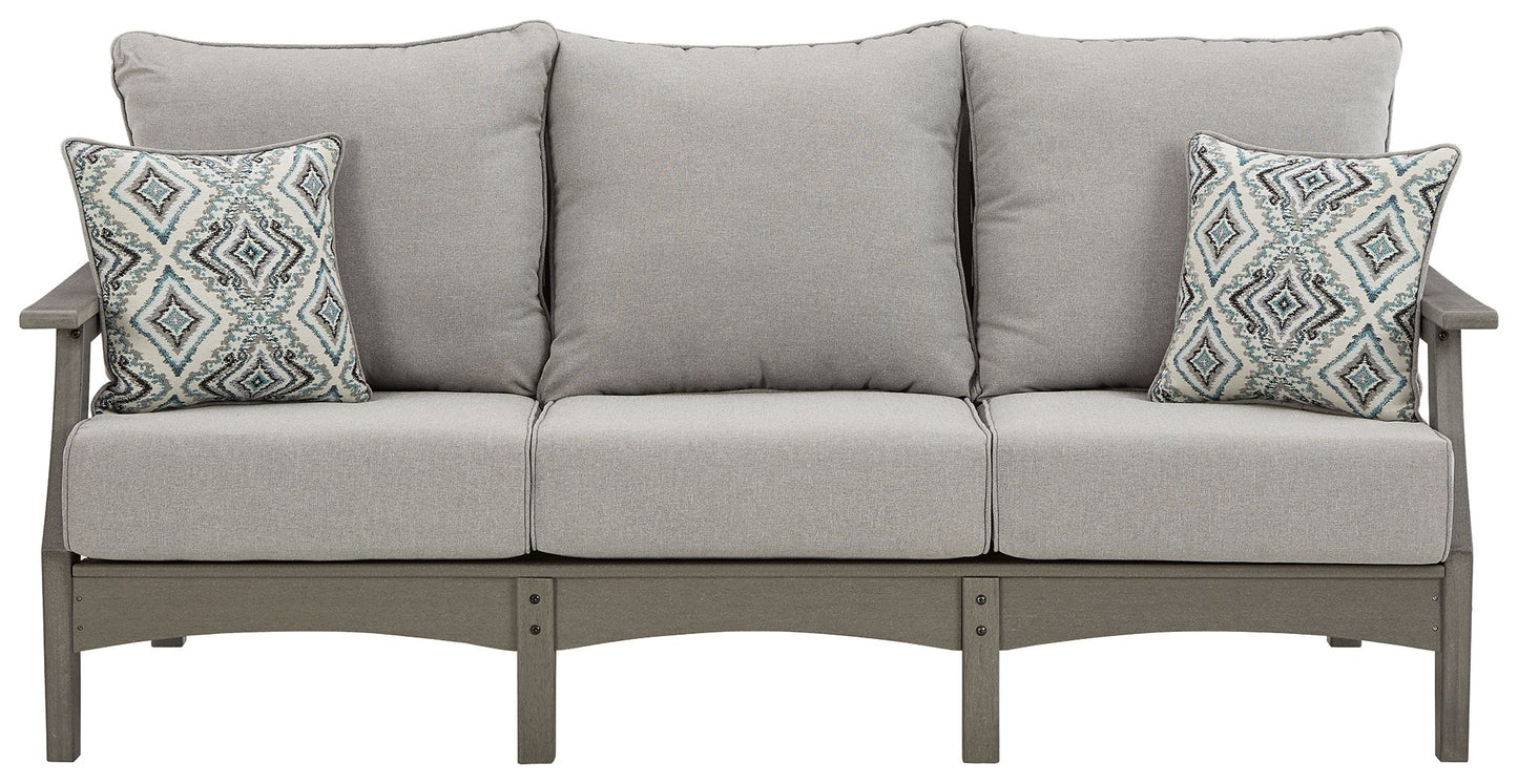 Visola - Gray - Sofa with Cushion - Hornell Furniture Outlet
