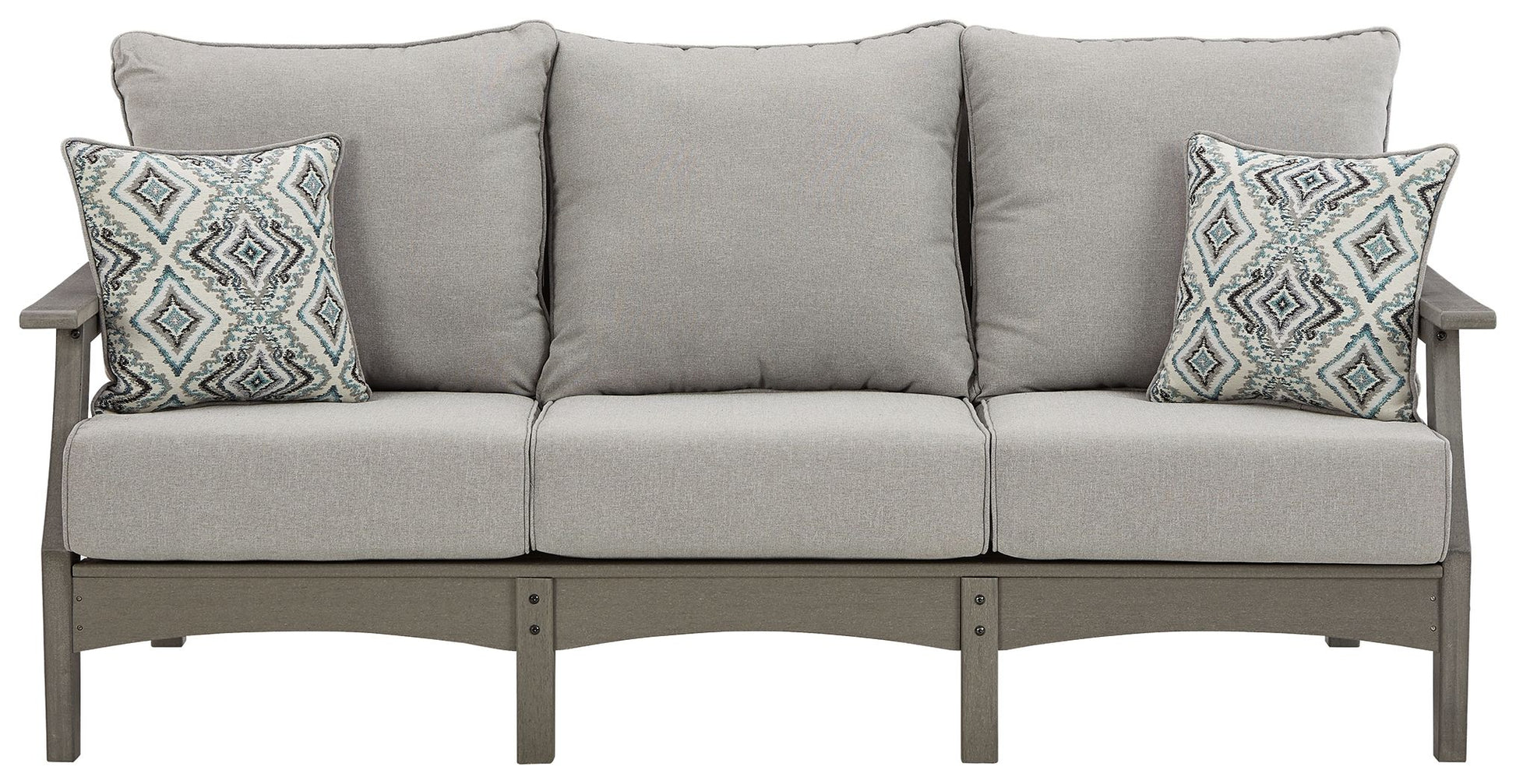 Visola - Gray - Sofa with Cushion - Hornell Furniture Outlet