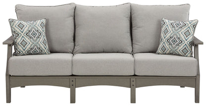 Visola - Gray - Sofa with Cushion - Hornell Furniture Outlet