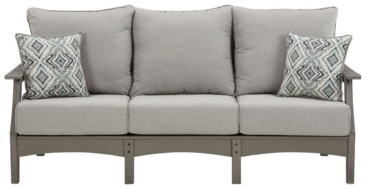 Visola - Gray - Sofa with Cushion - Hornell Furniture Outlet