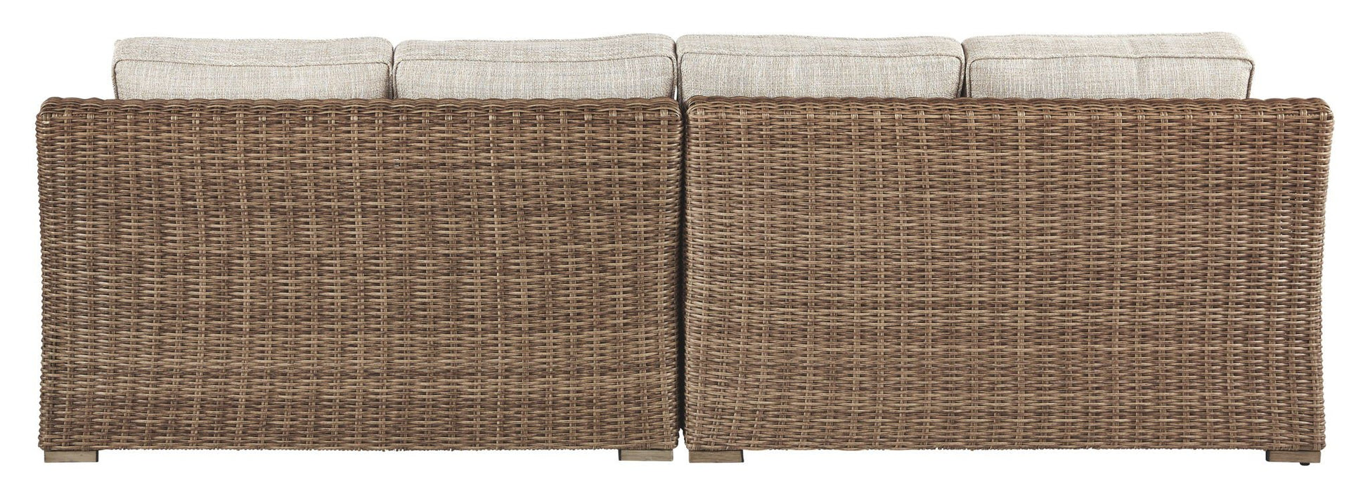 Beachcroft - Beige - RAF/LAF Loveseat w/Cush (Set of 2) - Hornell Furniture Outlet