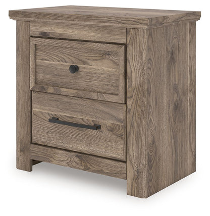 Rusticott - Brown - Two Drawer Night Stand - Hornell Furniture Outlet