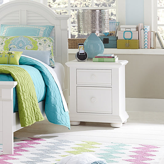 Summer House - 2 Drawer Nightstand - White - Hornell Furniture Outlet