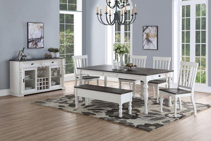 Joanna - Storage Bench - Two Tone - Hornell Furniture Outlet
