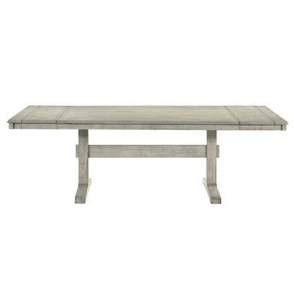 Hallendale - Trestle Table - White - Hornell Furniture Outlet