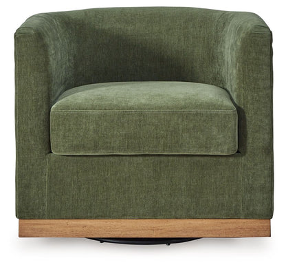 Jersonlow - Forest Green - Swivel Chair - Hornell Furniture Outlet