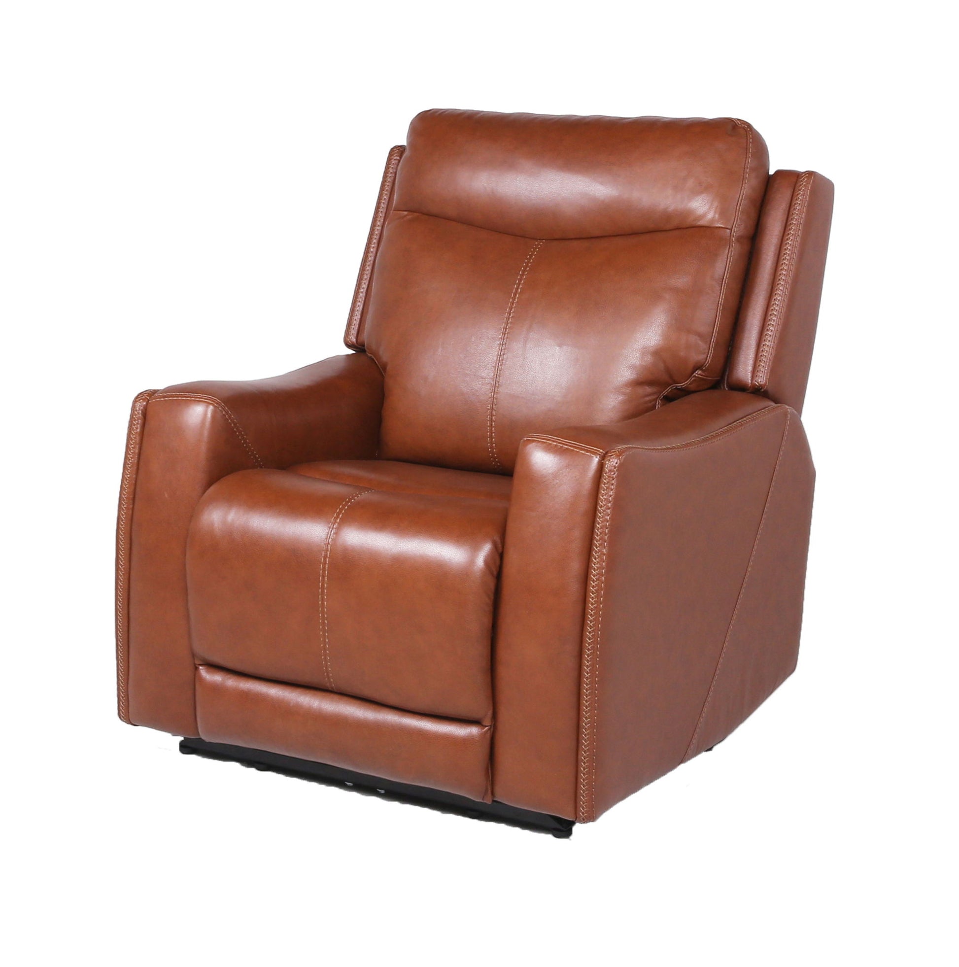 Natalia - Recliner Dual Power Coach - Dark Brown - Hornell Furniture Outlet