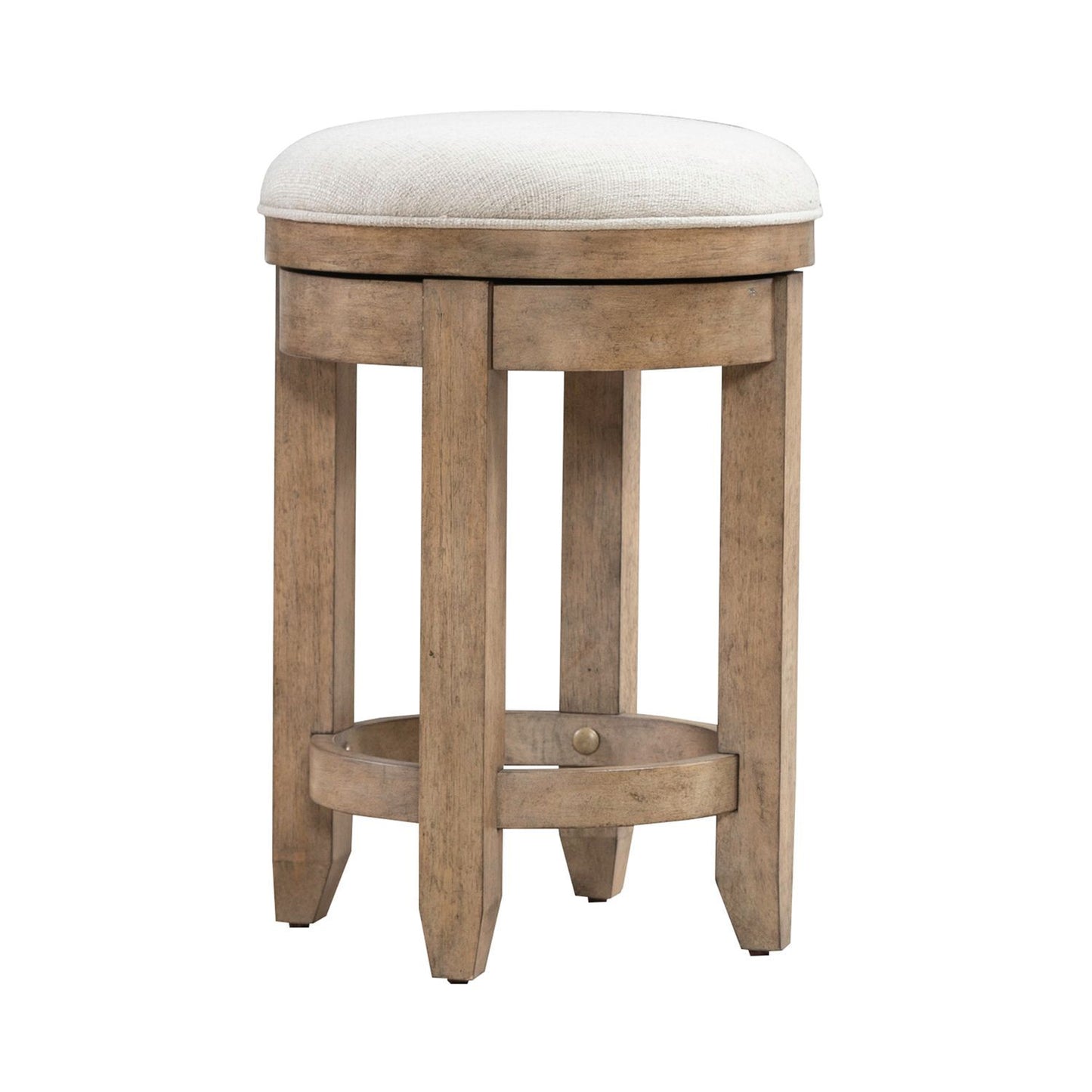 Millstone - Upholstered Console Swivel Stool (RTA) - Nutmeg - Hornell Furniture Outlet