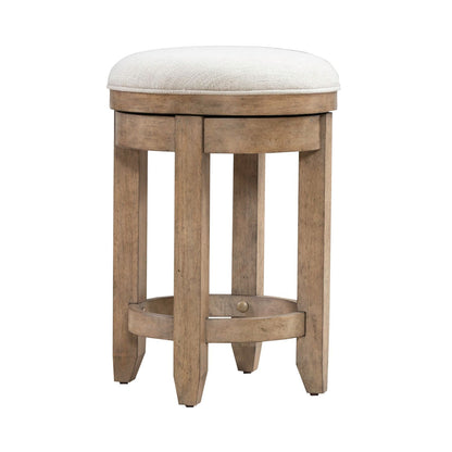 Millstone - Upholstered Console Swivel Stool (RTA) - Nutmeg - Hornell Furniture Outlet
