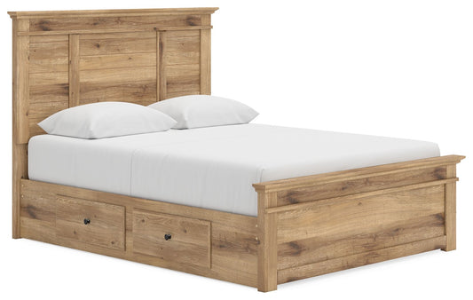 Makidern - Panel Storage Bed With Under Bed Storage Unit - Hornell Furniture Outlet