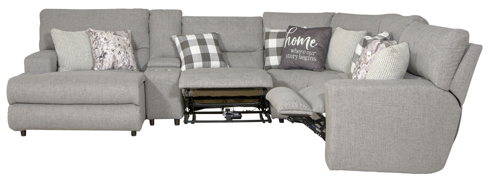 Rockport - Reclining Sectional - Hornell Furniture Outlet