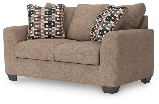 Triston - Peaks - Suede - Loveseat - Hornell Furniture Outlet