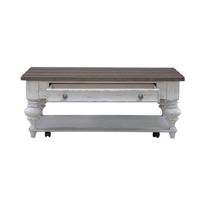 River Place - Cocktail Table - White - Hornell Furniture Outlet