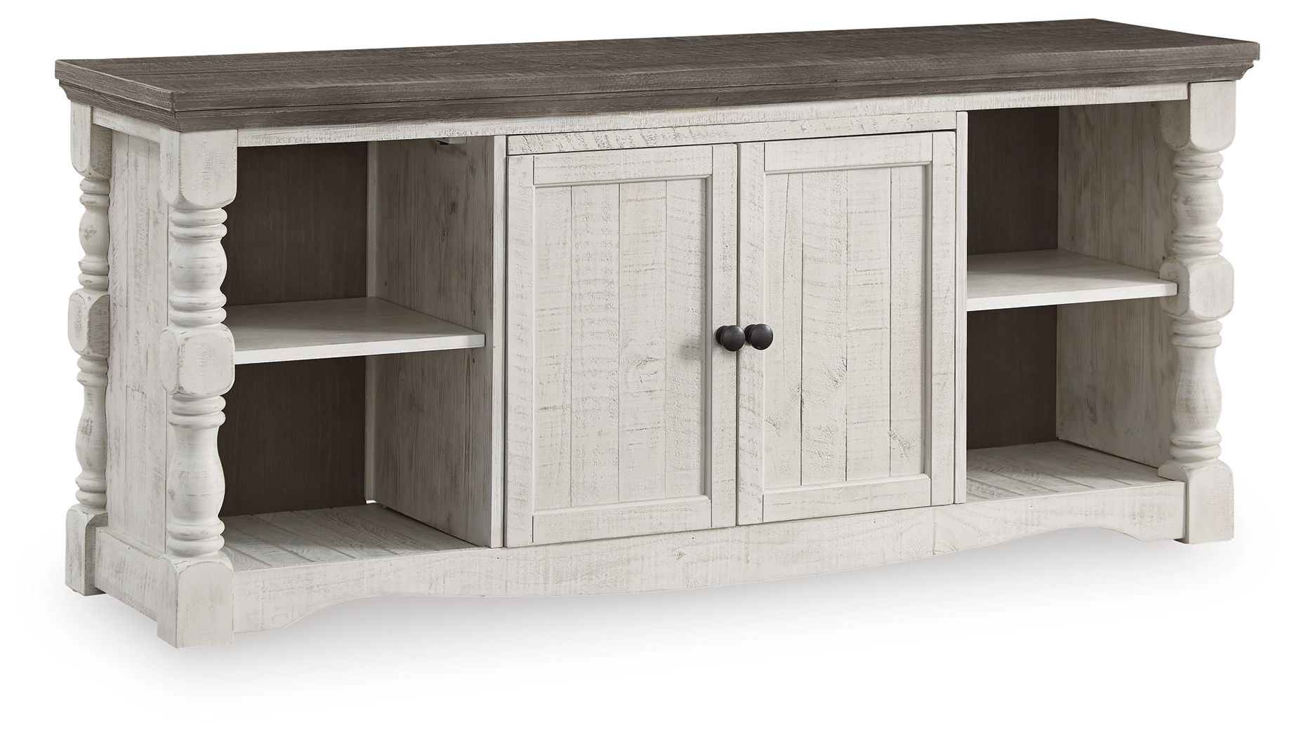 Havalance - Extra Large TV Stand - 2 Doors - Brown / Beige - Hornell Furniture Outlet