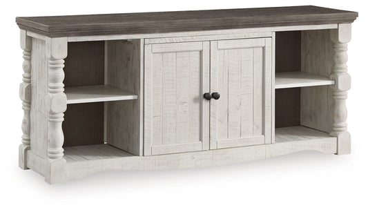 Havalance - Extra Large TV Stand - 2 Doors - Brown / Beige - Hornell Furniture Outlet