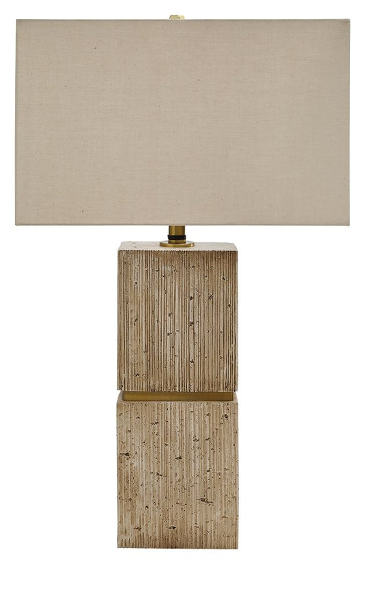 Laddner - Poly Table Lamp - Beige - Hornell Furniture Outlet
