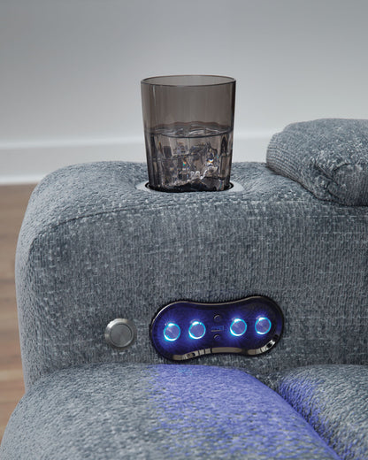Studio Cave - Steel - Power Recliner - Hornell Furniture Outlet