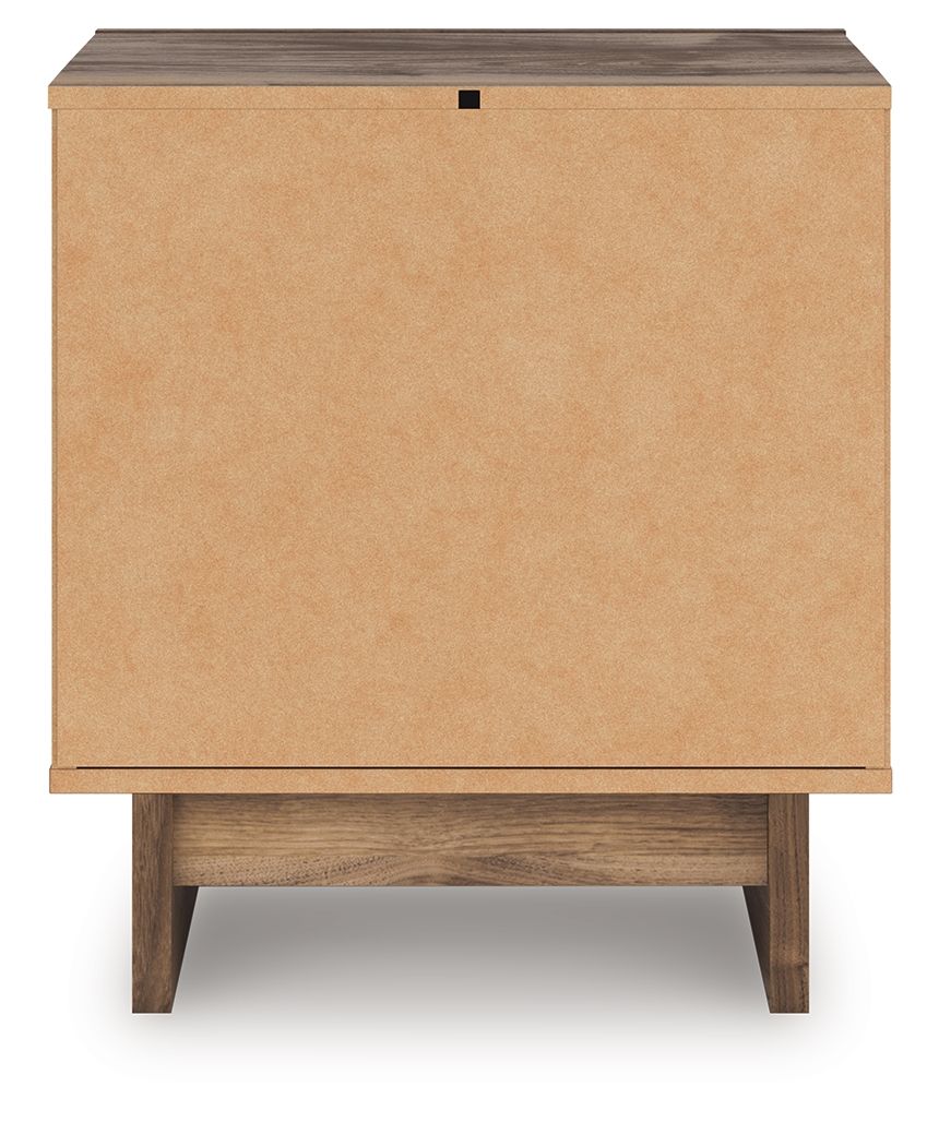 Chirason - Brown - Two Drawer Night Stand - Hornell Furniture Outlet