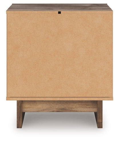 Chirason - Brown - Two Drawer Night Stand - Hornell Furniture Outlet