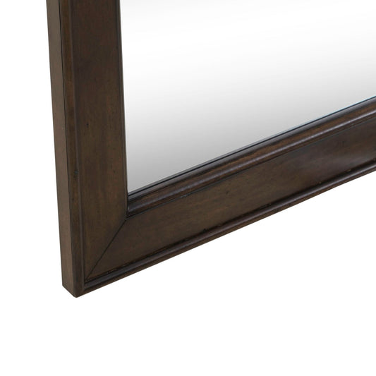 Arden Road - Landscape Mirror - Satin Cherry - Hornell Furniture Outlet