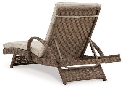 Beachcroft - Beige - Chaise Lounge With Cushion - Hornell Furniture Outlet