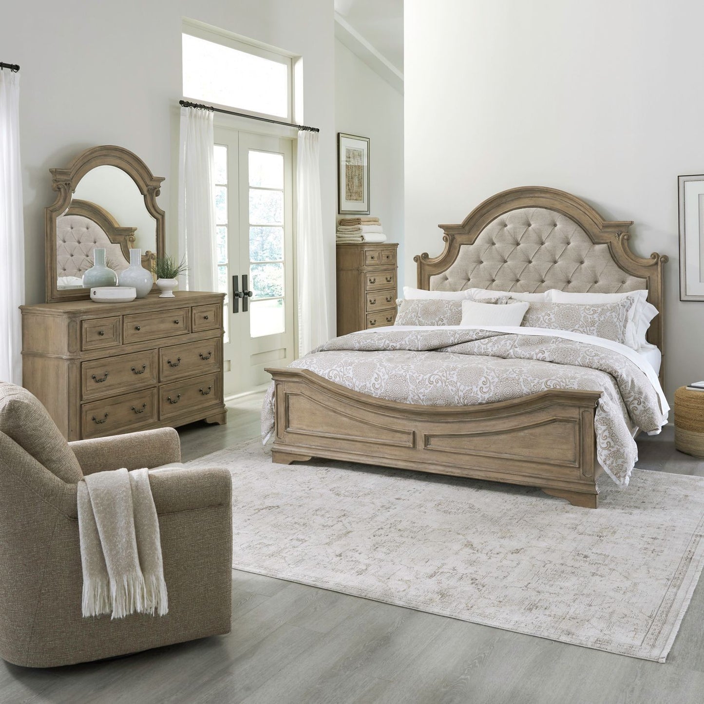 Magnolia Manor - Upholstered Bedroom Set - Hornell Furniture Outlet