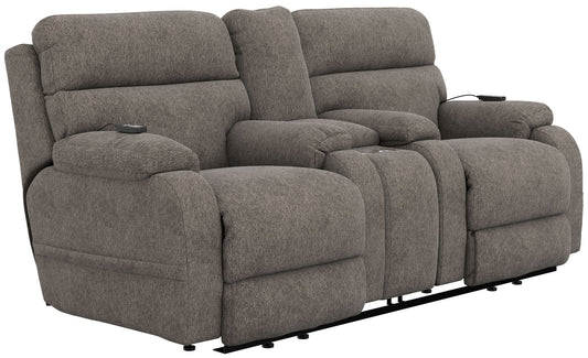 Regenerator - Dual Lift Power Headrest Console Loveseat With CR3 Heat/Massage/Lumbar/Zero Gravity - Hornell Furniture Outlet