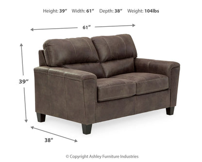 Navi - Stationary Loveseat - Hornell Furniture Outlet