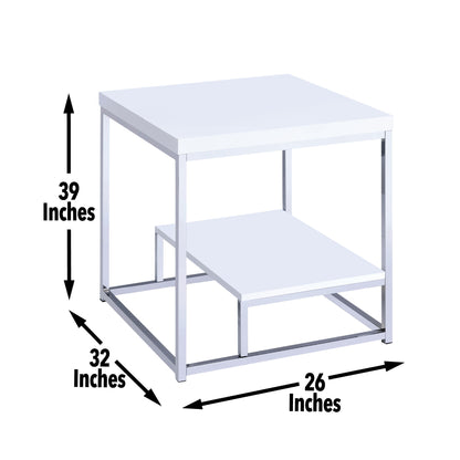 Lucia - 3 Piece Table Set - White - Hornell Furniture Outlet