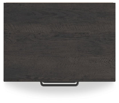 Hollivern - Dark Gray - Two Drawer Night Stand - Hornell Furniture Outlet