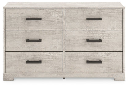 Shawburn - Gray - Six Drawer Dresser - Hornell Furniture Outlet