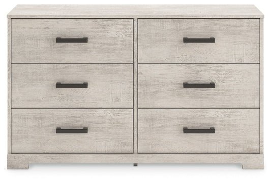 Shawburn - Gray - Six Drawer Dresser - Hornell Furniture Outlet