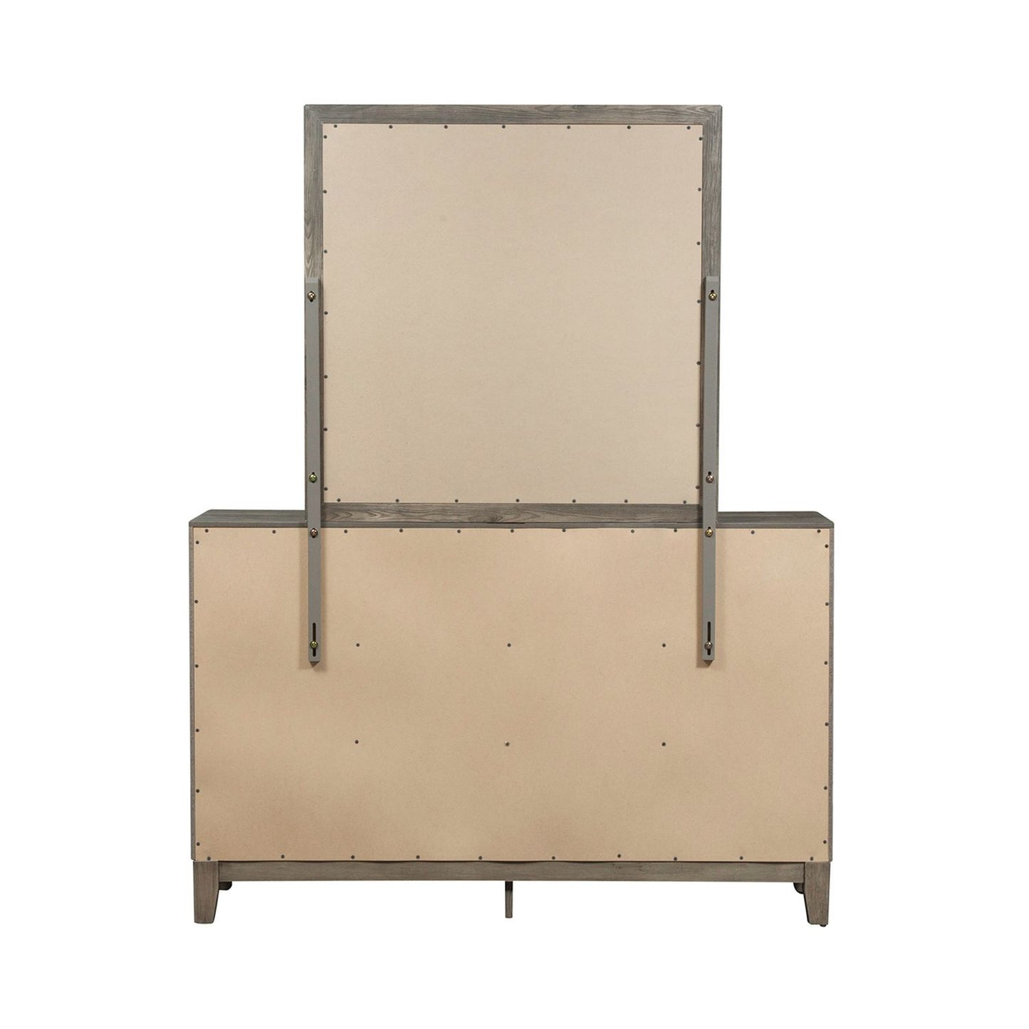 Ridgecrest - Dresser & Mirror - Light Brown - Hornell Furniture Outlet