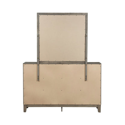 Ridgecrest - Dresser & Mirror - Light Brown - Hornell Furniture Outlet